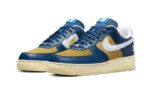 Nike Air Force 1 Low SP Undefeated 5 On It Blue Yellow Croc - vue 2