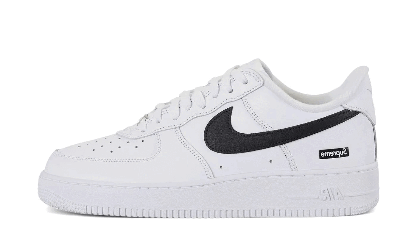 nike-air-force-1-low-supreme-white-black-613568 Nike Air Force 1 Low Supreme White Black authentique