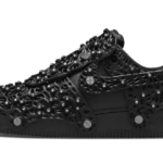 Nike Air Force 1 Low Swarovski Triple Black authentique