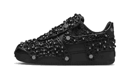 Nike Air Force 1 Low Swarovski Triple Black authentique