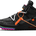 Nike Air Force 1 Mid Off-White Clear Black authentique