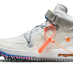 Nike Air Force 1 Mid Off-White Clear White authentique