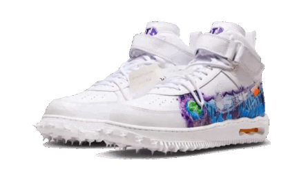 Nike Air Force 1 Mid SP Off-White Graffiti - vue 2
