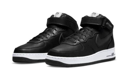 Nike Air Force 1 Mid Stussy All Black - vue 2