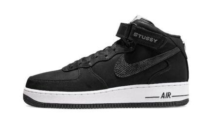 Nike Air Force 1 Mid Stussy All Black authentique
