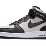 Nike Air Force 1 Mid Stussy Grey Black authentique