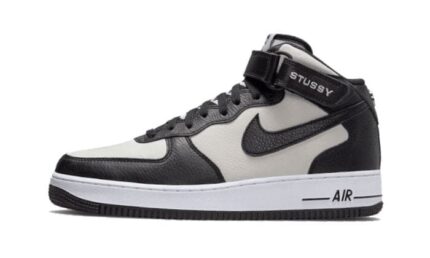 Nike Air Force 1 Mid Stussy Grey Black authentique