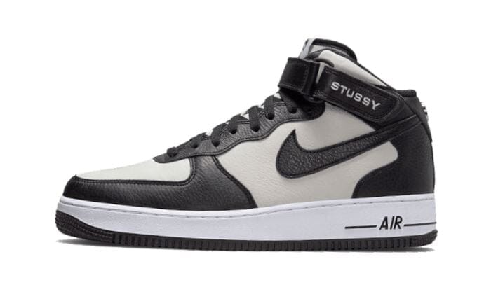 nike-air-force-1-mid-stussy-grey-black-316487 Nike Air Force 1 Mid Stussy Grey Black authentique
