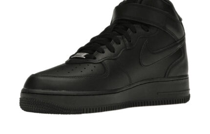 Nike Air Force 1 Mid Supreme Black - vue 2