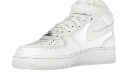 Nike Air Force 1 Mid Supreme White - vue 2