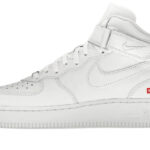Nike Air Force 1 Mid Supreme White authentique