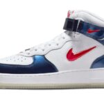Nike Air Force 1 Mid University Red Midnight Navy authentique