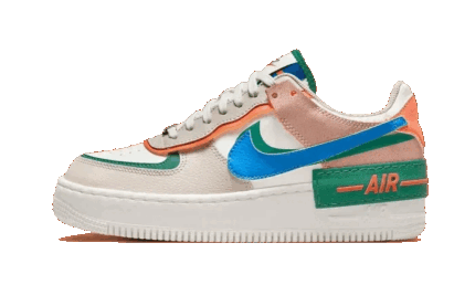 Nike Air Force 1 Shadow Sail Signal Blue Green authentique