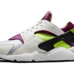 Nike Air Huarache Run Neon Yellow Magenta (2021) authentique