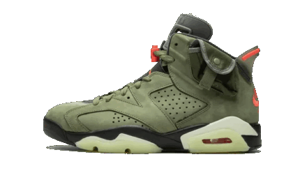 Air Jordan 6 Travis Scott Medium Olive authentique
