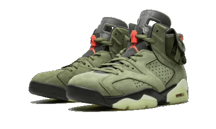 Air Jordan 6 Travis Scott Medium Olive - vue 2