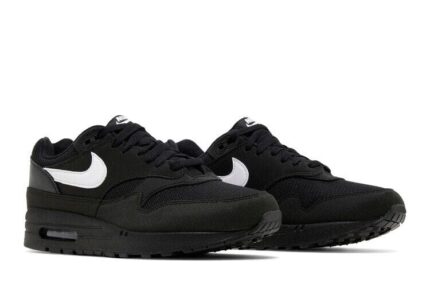 Nike Air Max 1 Black White Swoosh - vue 2