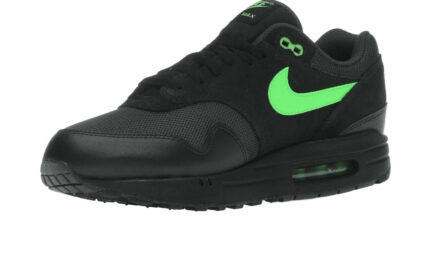 Nike Air Max 1 Essential Black Green Strike - vue 2
