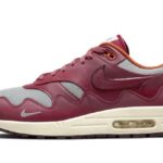 Nike Air Max 1 Patta Rush Maroon authentique