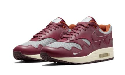 Nike Air Max 1 Patta Rush Maroon - vue 2