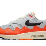 Nike Air Max 1 Patta Waves Hyper Crimson Pure Platinum authentique