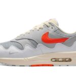 Nike Air Max 1 Patta Waves White Hyper Crimson (With Bracelet) authentique