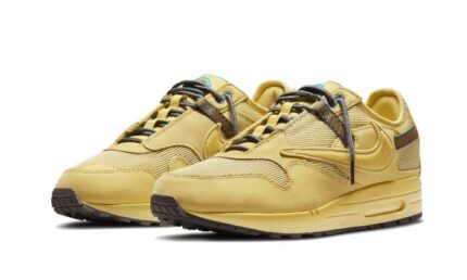 Nike Air Max 1 Travis Scott Cactus Jack Saturn Gold - vue 2