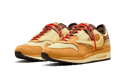 Nike Air Max 1 Travis Scott Cactus Jack Wheat Lemon Drop - vue 2