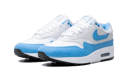 Nike Air Max 1 White University Blue - vue 2