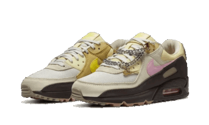 Nike Air Max 90 Cuban Link Velvet Brown - vue 2
