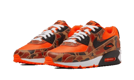 Nike Air Max 90 Orange Duck Camo - vue 2