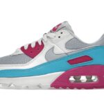 Nike Air Max 90 White Vivid Pink Light Blue Fury authentique