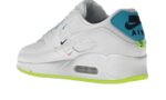Nike Air Max 90 Worldwide White Sky Volt - vue 3