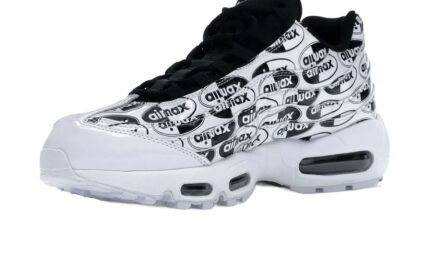 Nike Air Max 95 All Over Print White Black - vue 2