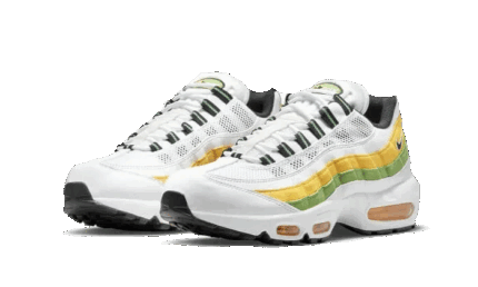 Nike Air Max 95 Essential White Green Apple Tour Yellow - vue 2