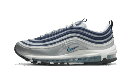 Nike Air Max 97 Metallic Silver Blue authentique