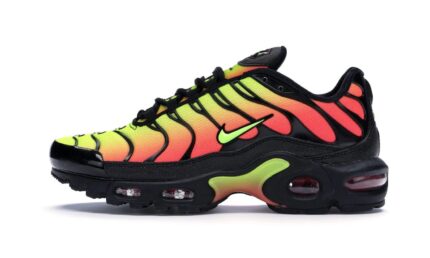 Nike Air Max Plus Black Volt Solar Red authentique