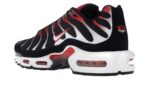 Nike Air Max Plus Black White University Red - vue 3