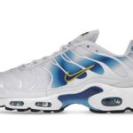 Nike Air Max Plus Spray Paint Swoosh White Blue authentique