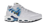 Nike Air Max Plus Spray Paint Swoosh White Blue - vue 5