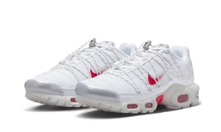 Nike Air Max Plus Utility White Silver Red - vue 2
