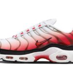 Nike Air Max Plus White Black University Red authentique