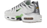 Nike Air Max Plus White Neon Metallic Silver - vue 3