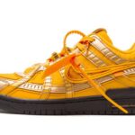 Nike Air Rubber Dunk Off-White University Gold authentique