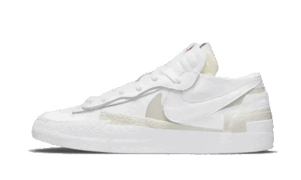 Nike Blazer Low Sacai White Patent authentique