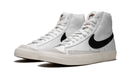 Nike Blazer Mid '77 Vintage White Black - vue 2