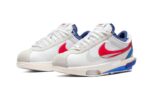 Nike Cortez 4.0 Sacai White University Red Blue - vue 2