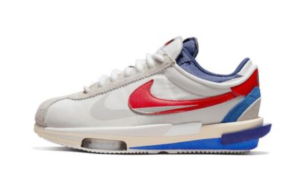 Nike Cortez 4.0 Sacai White University Red Blue authentique