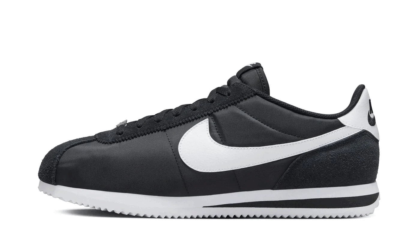 nike-cortez-textile-black-white-509634 Nike Cortez Textile Black White authentique