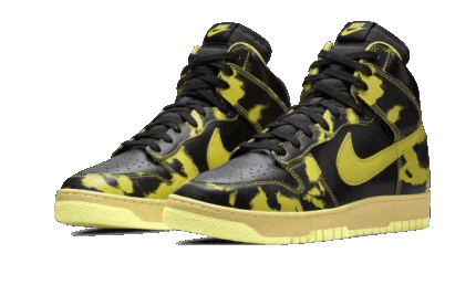 Nike Dunk High 1985 Acid Wash Yellow - vue 2